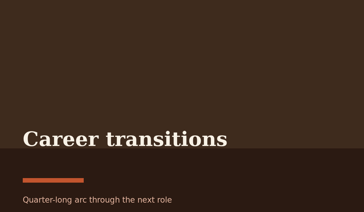 Career transition